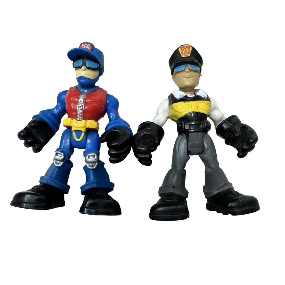 Set Of 2 Playskool Heroes Transformers Rescue Bots Figures of Rescue Cutter